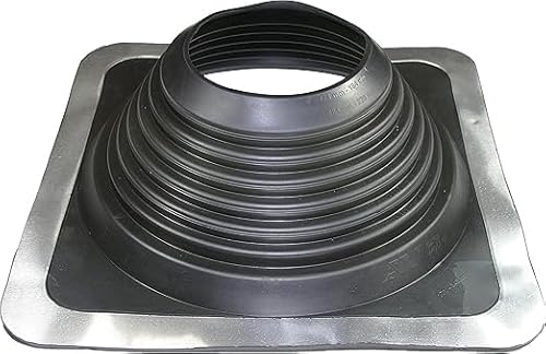 MASTER FLASH® Standard #8 Flexibler Dachdurchgang Dichtung EPDM Flansch gegen Wassereintritt Temperaturbeständig Schornsteinschutz Rohre Kabel Paneele (171-431mm) (SQ801BA-SET) von Master Flash