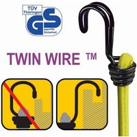 Master Lock - Gummi-Spannseile mit Haken - Set mit 6 Spannseilen - 2 60 cm + 2 80 cm + 2 100 cm - Doppelter Invershaken - 3040EURDAT - Ideal zum von MASTER LOCK