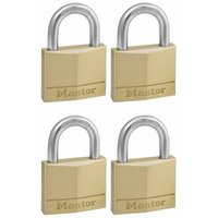 Master Lock - Vorhängeschloss 4er Set (50mm) 150EURQNOP von MASTER LOCK