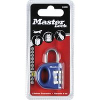 Master Lock - Vorhangschloss 633 eurd Zahlenschloss, 32 mm, bunt, sb von MASTER LOCK