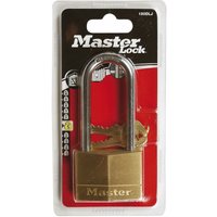 Master Lock - Schloss aus massivem Messing 50mm Bügel 64mm d 7mm von MASTER LOCK