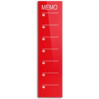 Glas-Wochenplaner Kia Dunkelrot 80 x 20 cm von MASTER OF BOARDS