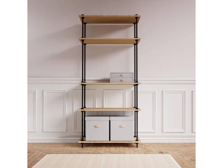 DECO Regalsystem II: Standregal 185x85x35cm mit Zubehör, grau von MASTER REGALE
