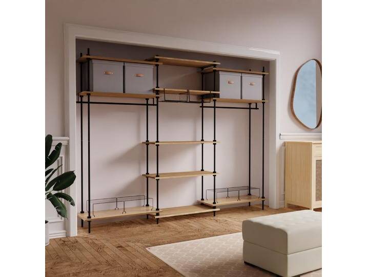 DECO Regalsystem: Offener Kleiderschrank II 185x235x35cm mit Zube von MASTER REGALE