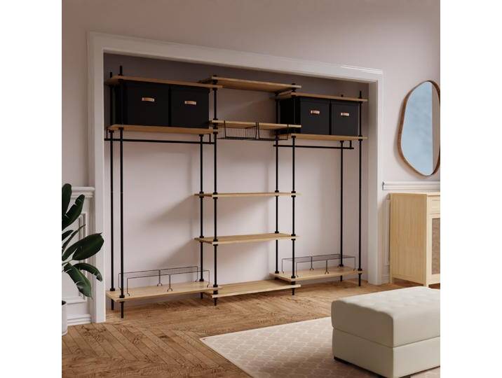 DECO Regalsystem: Offener Kleiderschrank II 185x85x35cm mit Zubeh von MASTER REGALE