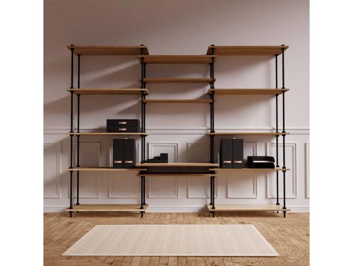 DECO Regalsystem: Schreibtisch mit Regal 185x151x52,5cm mit Zubeh von MASTER REGALE
