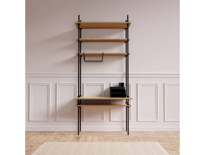DECO Regalsystem: Schreibtisch mit Regal 185x85x52,5cm mit Zubehö von MASTER REGALE