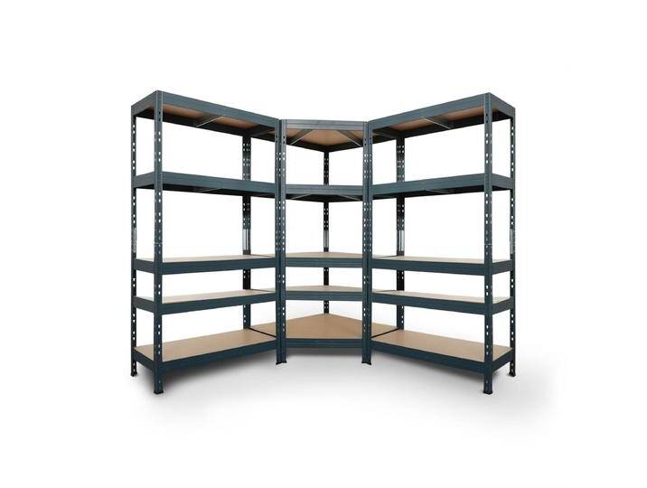 Regalsystem: 2 Schwerlastregale & Eckregal RIVET 180x180x180x45cm von MASTER REGALE