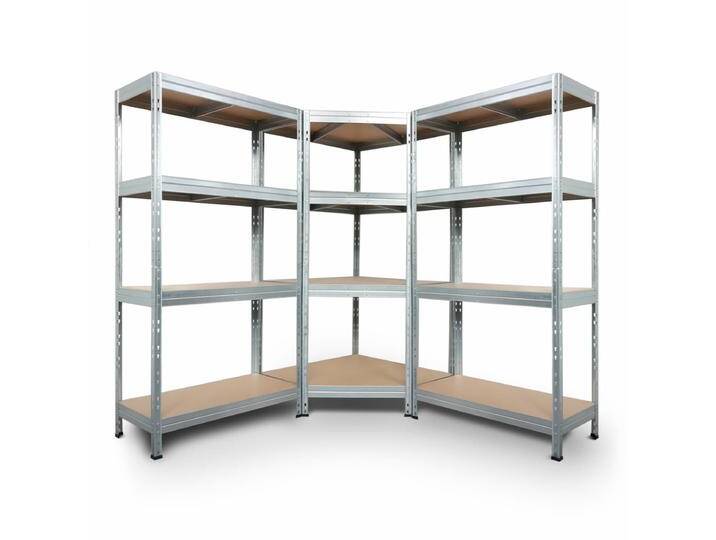 Regalsystem: 2 Schwerlastregale & Eckregal RIVET 180x180x180x45cm von MASTER REGALE