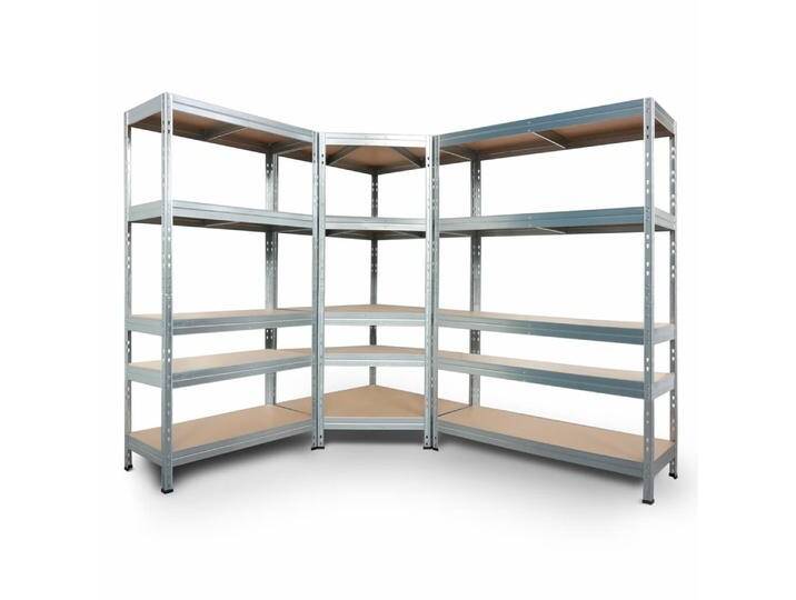 Regalsystem: 2 Schwerlastregale & Eckregal RIVET 180x180x210x45cm von MASTER REGALE