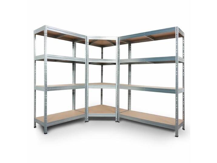 Regalsystem: 2 Schwerlastregale & Eckregal RIVET 180x180x210x45cm von MASTER REGALE
