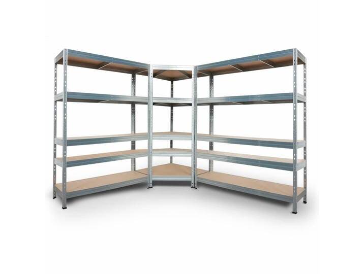 Regalsystem: 2 Schwerlastregale & Eckregal RIVET 180x210x240x45cm von MASTER REGALE