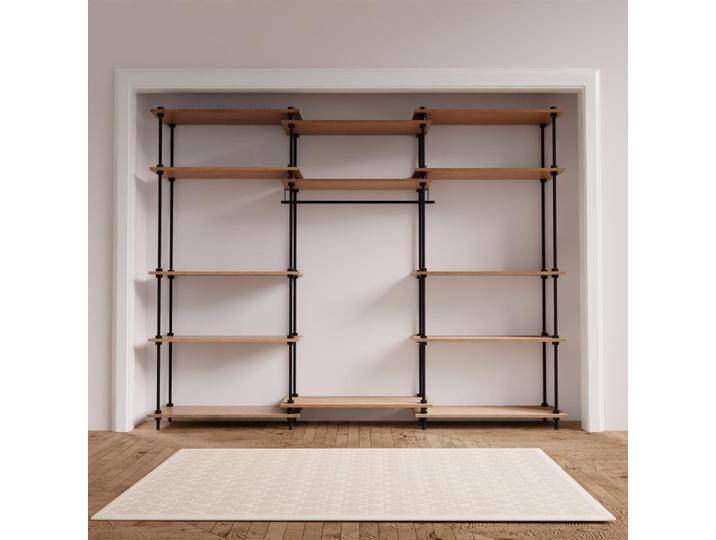 Regalsystem: Wandergal 185x85x35cm mit Kleiderschrank DECO 185x23 von MASTER REGALE