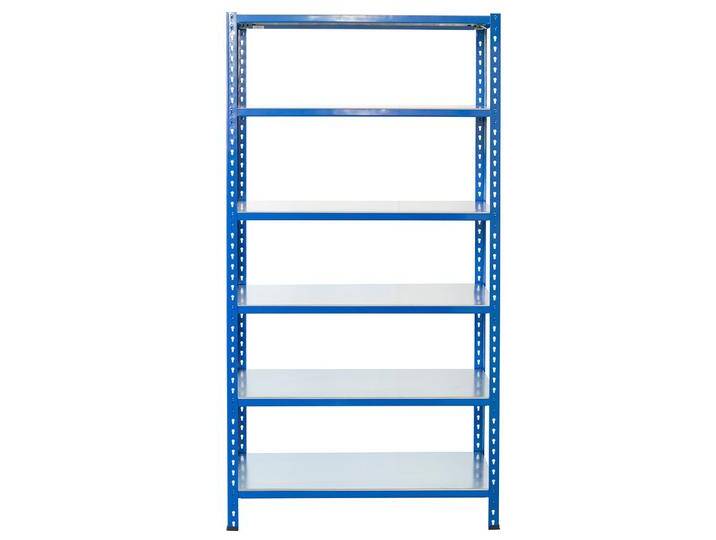 Steckregal aus Metall L Profil 200x80x40cm 6 Böden von MASTER REGALE