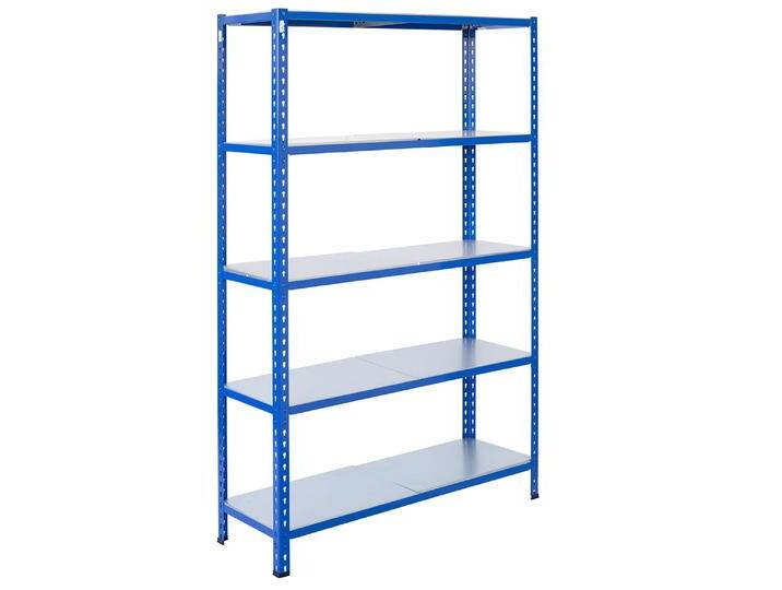 Steckregal aus Metall L Profil 250x120x30cm 5 Böden von MASTER REGALE