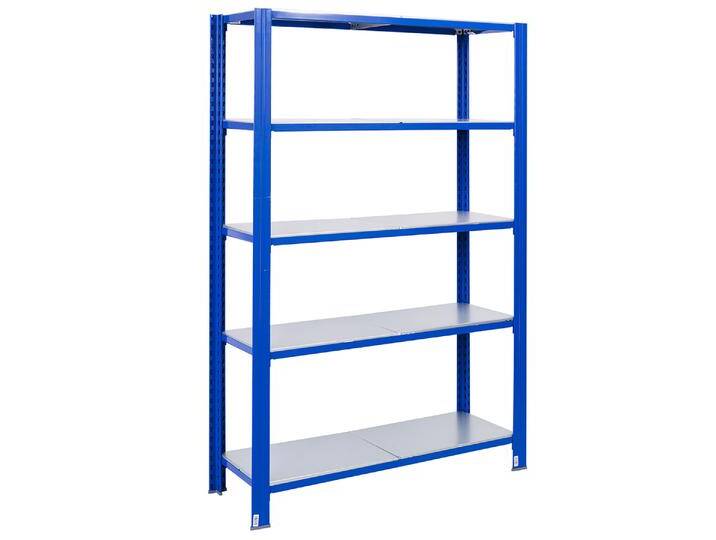 Steckregal aus Metall T Profil 250x120x40cm 5 Böden von MASTER REGALE