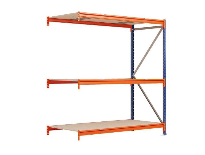 Weitspannregal XL Zusatzmodul 200X185X80cm, 3x DTD Böden, 800kg p von MASTER REGALE