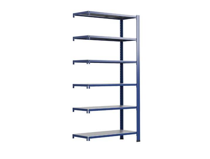 Zusatzmodul für Steckregal aus Metall T Profil 250x80x30cm 6 Böde von MASTER REGALE