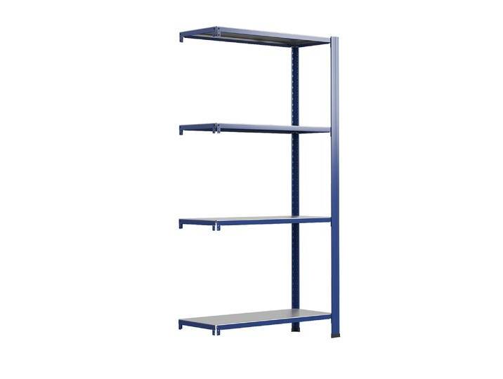 Zusatzmodul für Steckregal aus Metall T Profil 250x80x40cm 4 Böde von MASTER REGALE