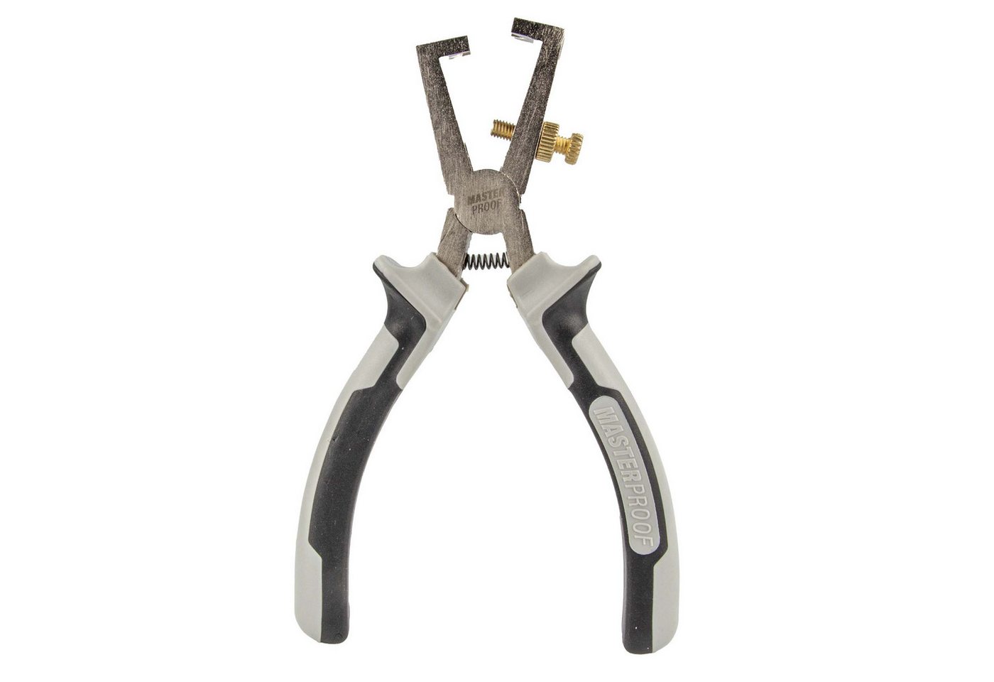 MASTERPROOF PROFESIONAL Abisolierzange Abisolierzange 160 mm, 2-K Griff, mit Öffnungsfeder MASTERPROOF PROFESIONAL Abisolierzange Abisolierzange 160 mm, 2-K Griff, mit Öffnungsfeder von MASTERPROOF PROFESIONAL