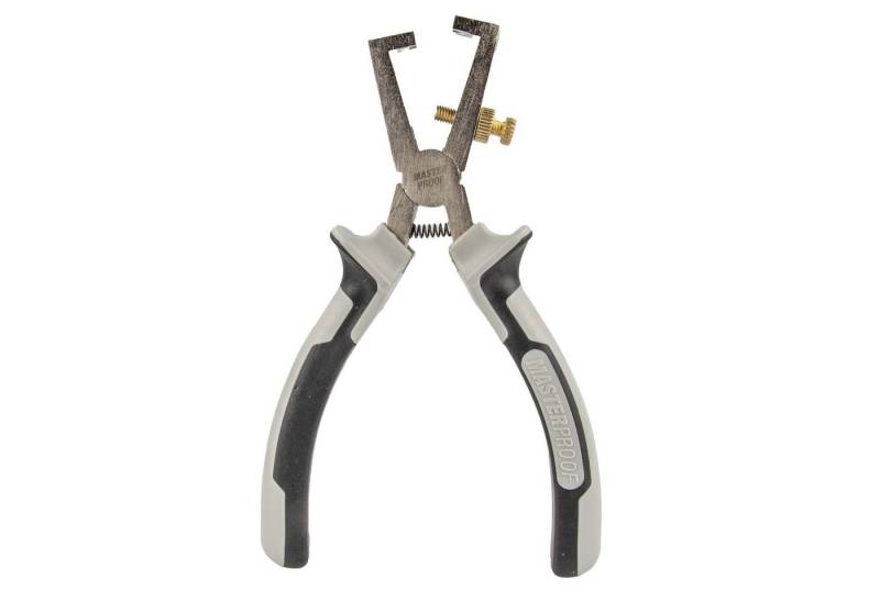 MASTERPROOF PROFESIONAL Abisolierzange Abisolierzange 160 mm, 2-K Griff, mit Öffnungsfeder von MASTERPROOF PROFESIONAL