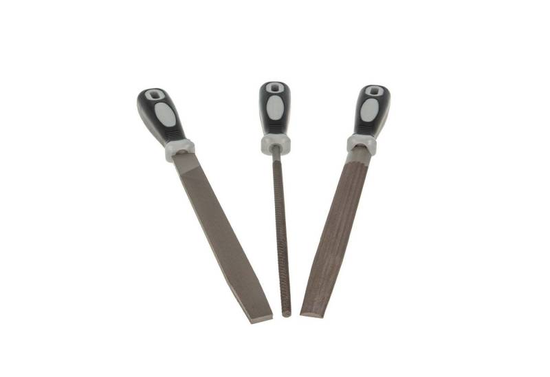 MASTERPROOF PROFESIONAL Feile Feilen-Satz, 3-teilig - Flach / Halbrund / Rund, 200 mm, 24104 von MASTERPROOF PROFESIONAL