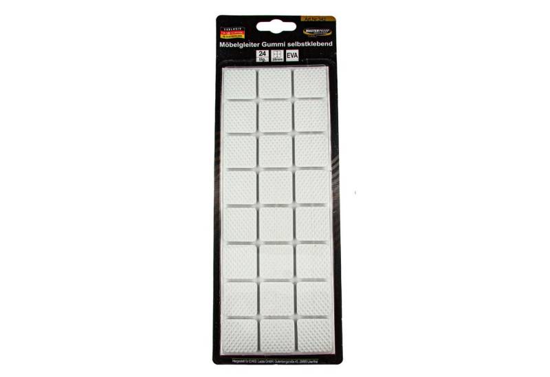 MASTERPROOF PROFESIONAL Filzgleiter Möbelgleiter 28 x 28 mm, Gummi, weiß, selbstklebend 24 Stück MASTERPROOF PROFESIONAL Filzgleiter Möbelgleiter 28 x 28 mm, Gummi, weiß, selbstklebend 24 Stück von MASTERPROOF PROFESIONAL
