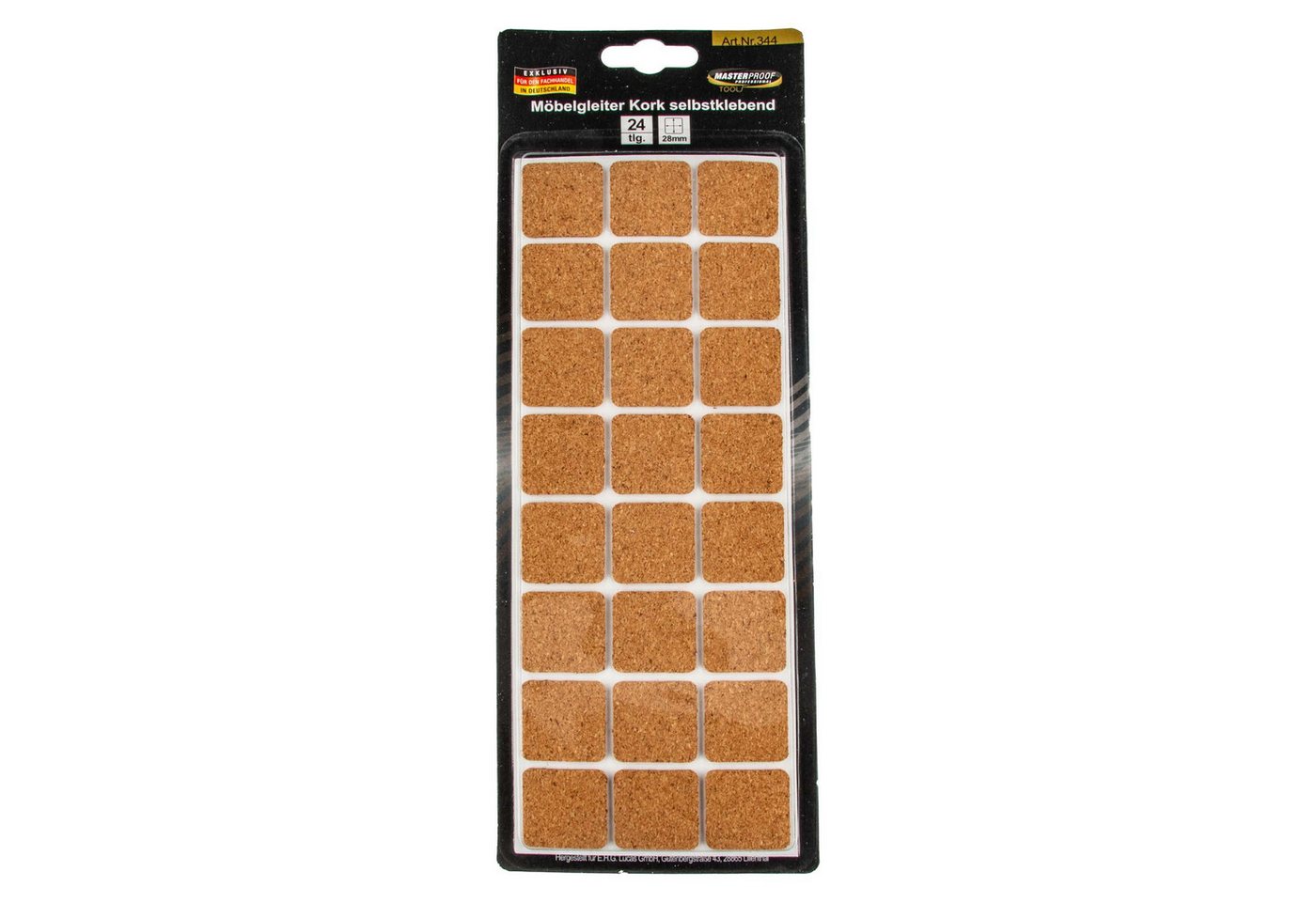 MASTERPROOF PROFESIONAL Filzgleiter Möbelgleiter 28 x 28 mm, Kork, selbstklebend 24 Stück MASTERPROOF PROFESIONAL Filzgleiter Möbelgleiter 28 x 28 mm, Kork, selbstklebend 24 Stück von MASTERPROOF PROFESIONAL