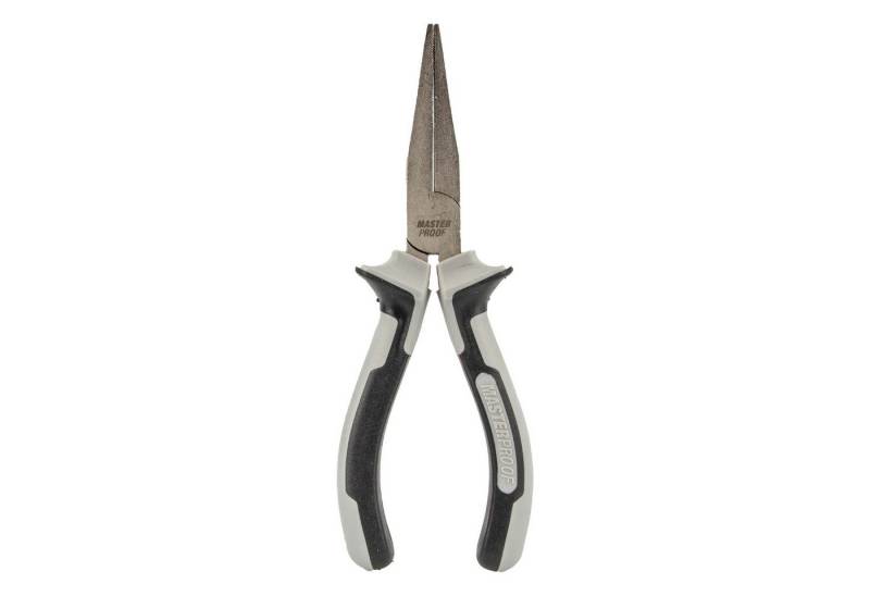 MASTERPROOF PROFESIONAL Flachzange Flachzange 160 mm, 2-K Griff ür optimalen Halt von MASTERPROOF PROFESIONAL
