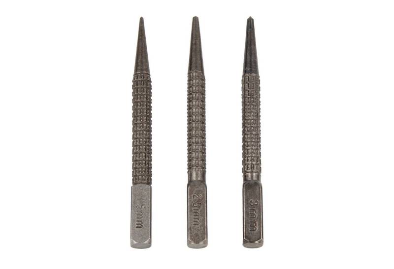 MASTERPROOF PROFESIONAL Meißel-Set Körner-Set 1,5 - 2,5 - 3 mm x 100 mm, gehärteter Carbon-Stahl von MASTERPROOF PROFESIONAL