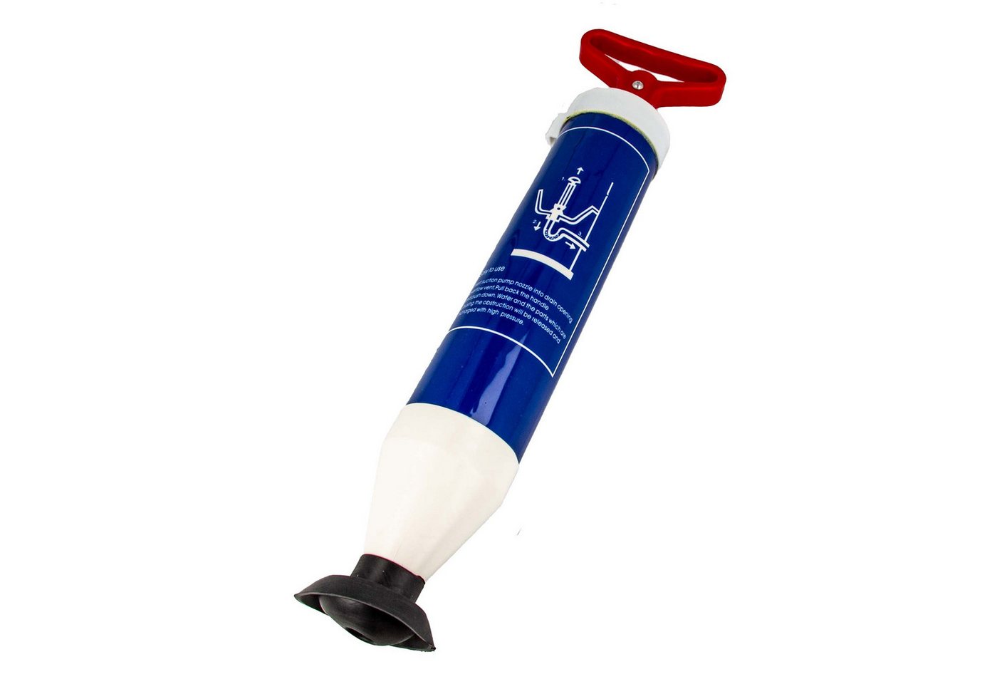 MASTERPROOF PROFESIONAL Rohrreinigungspumpe Abflussreiniger Rohrreiniger Pumpe mit Saug - Druckfunktion von MASTERPROOF PROFESIONAL