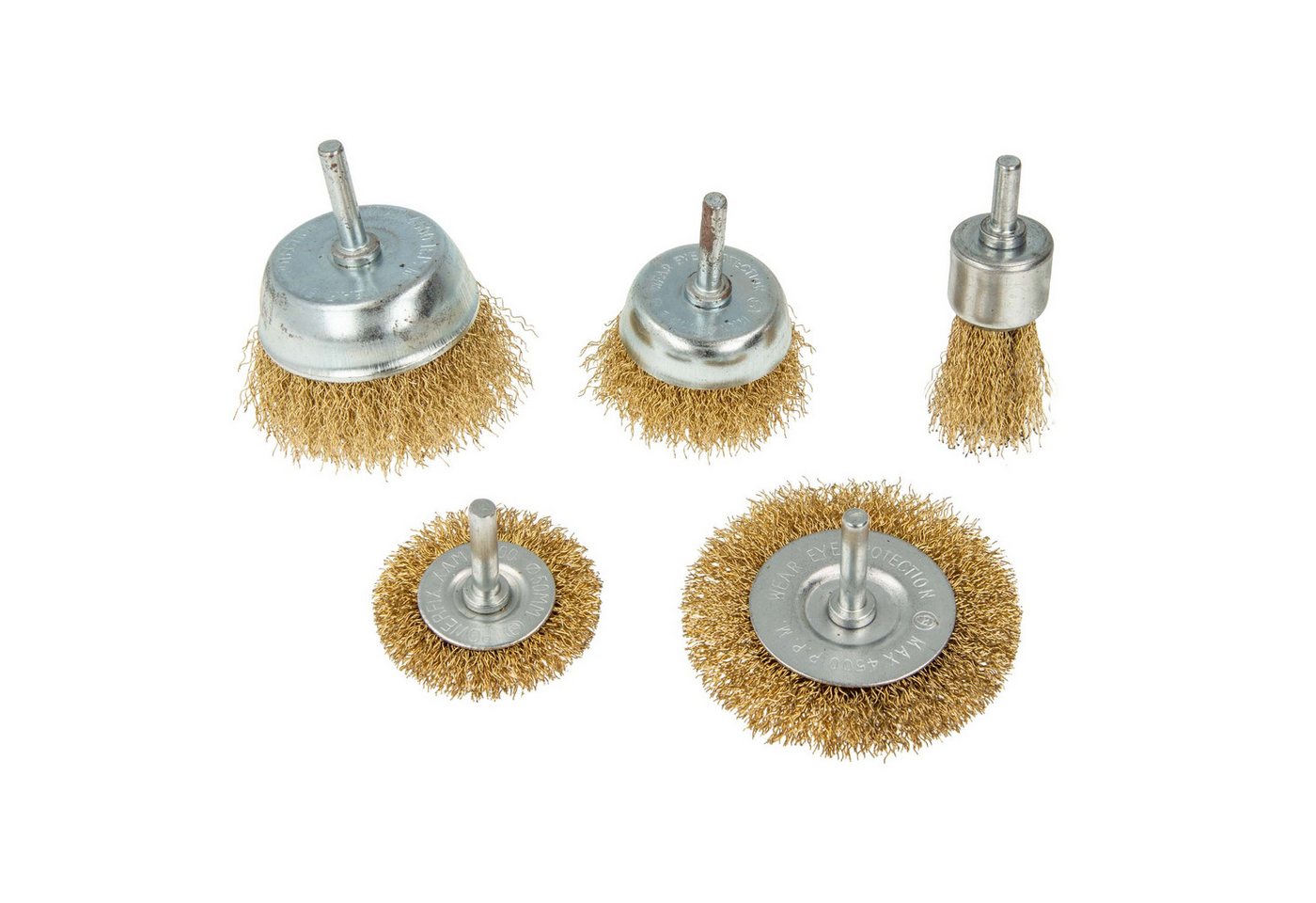 MASTERPROOF PROFESIONAL Schleifaufsatz Drahtbürsten-Satz, 5-teilig - für Bohrmaschine Akkuschrauber, 311 MASTERPROOF PROFESIONAL Schleifaufsatz Drahtbürsten-Satz, 5-teilig - für Bohrmaschine Akkuschrauber, 311 von MASTERPROOF PROFESIONAL