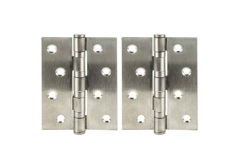 MASTERPROOF PROFESIONAL Türbeschlag Edelstahl Scharnier Türband Beschlag 75 mm x 100 mm, 2 Stück von MASTERPROOF PROFESIONAL