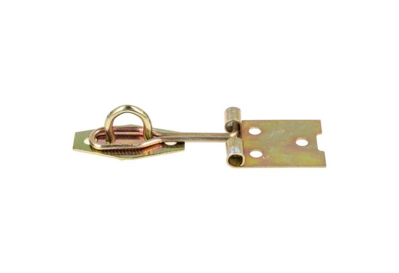 MASTERPROOF PROFESIONAL Türriegel Drahtüberfalle inkl. Öse, gelb verzinkt, verschiedene Ausführungen von MASTERPROOF PROFESIONAL