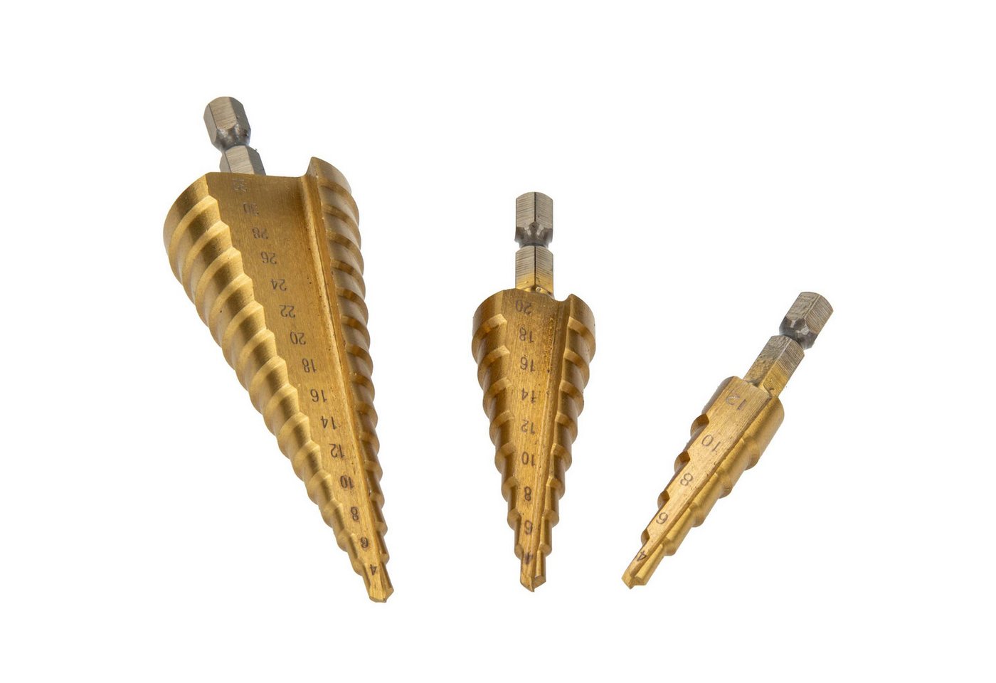 MASTERPROOF PROFESIONAL Werkzeugset HSS - Stufenbohrer Satz 3-teilig, Ø 4 mm bis 32 mm, in Metallbox MASTERPROOF PROFESIONAL Werkzeugset HSS - Stufenbohrer Satz 3-teilig, Ø 4 mm bis 32 mm, in Metallbox von MASTERPROOF PROFESIONAL