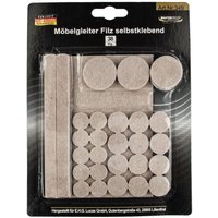 MASTERPROOF PROFESSIONAL Filz Möbelgleiter Sortiment, beige, selbstklebend 38-teilig MASTERPROOF PROFESSIONAL Filz Möbelgleiter Sortiment, beige, selbstklebend 38-teilig von EUROTOOLS