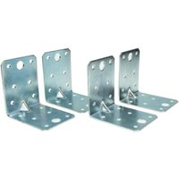 Masterproof professional Lochplattenwinkel-Set 70 mm x 70 mm x 55 mm x 2,5 mm, 4-teilig, feuerverzinkt Masterproof professional Lochplattenwinkel-Set 70 mm x 70 mm x 55 mm x 2,5 mm, 4-teilig, feuerverzinkt von ENEROID