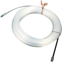 Masterproof Professional - Kabel Einziehdraht Einziehhilfe ø 3 mm x15 m, Perlondraht mit Stahl Feder-Endstück Masterproof Professional - Kabel Einziehdraht Einziehhilfe ø 3 mm x15 m, Perlondraht mit Stahl Feder-Endstück von MASTERPROOF PROFESSIONAL