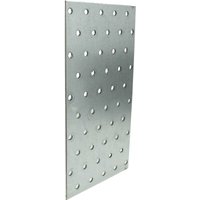 Masterproof Professional - Lochplatte Flachverbinder 100 mm x 200 mm x 2,0 mm, feuerverzinkt von MASTERPROOF PROFESSIONAL