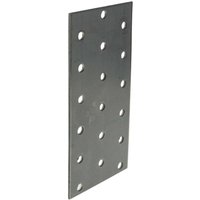 Masterproof Professional - Lochplatte Flachverbinder 60 mm x 120 mm x 2,0 mm, feuerverzinkt von MASTERPROOF PROFESSIONAL