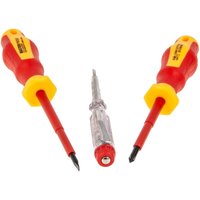 MASTERPROOF PROFESSIONAL Elektriker- Schraubendreher-Satz mit Spannungsprüfer 250 V, Schlitz/Kreuzschlitz, VDE / GS, 21133 MASTERPROOF PROFESSIONAL Elektriker- Schraubendreher-Satz mit Spannungsprüfer 250 V, Schlitz/Kreuzschlitz, VDE / GS, 21133 von MASTERPROOF PROFESSIONAL