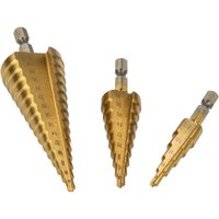 MASTERPROOF PROFESSIONAL HSS - Stufenbohrer Satz 3-teilig, Ø 4 mm bis 32 mm, in Metallbox MASTERPROOF PROFESSIONAL HSS - Stufenbohrer Satz 3-teilig, Ø 4 mm bis 32 mm, in Metallbox von MASTERPROOF PROFESSIONAL