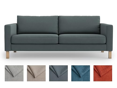 MASTERS OF COVERS Snug Fit Karlstad Sofabezug für 3-Sitzer (Nicht 2-Sitzer) für IKEA Karlstad Dreisitzer-Schonbezug, Ersatzteil, Dunkelgrau (Länge: 203,2 cm) MASTERS OF COVERS Snug Fit Karlstad Sofabezug für 3-Sitzer (Nicht 2-Sitzer) für IKEA Karlstad Dreisitzer-Schonbezug, Ersatzteil, Dunkelgrau (Länge: 203,2 cm) von MASTERS OF COVERS