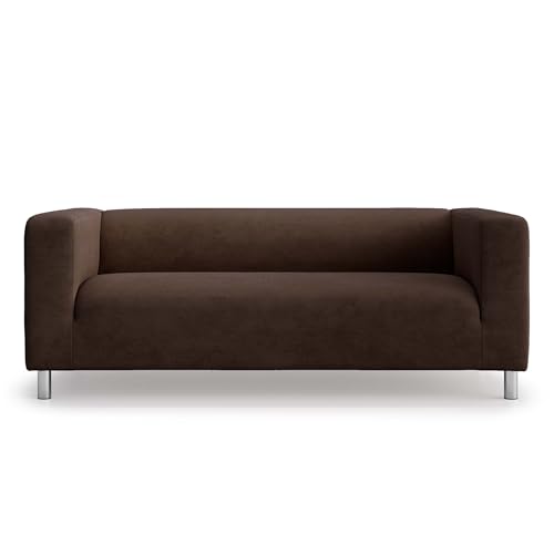 MASTERS OF COVERS Ersatzsofabezug für IKEA Klippan 2-Sitzer, Klippan 2 er Sofabezug, Loveseat, Sofa Überzug, 180 cm x 85 cm x 58 cm (Braun, Cord) von MASTERS OF COVERS