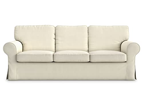 MASTERS OF COVERS Sofahusse Kompatibel mit IKEA Ektorp 3-Sitzer-Sofa, Ersatzbezug, Handgefertigt, 100% Baumwolle 218x88x88cm von MASTERS OF COVERS