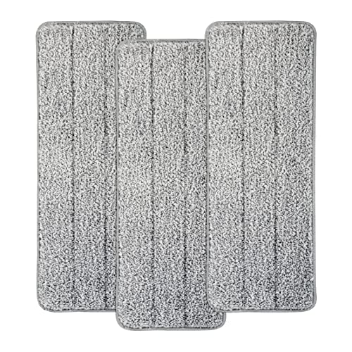 MASTERTOP 3 Stücke Mikrofaser Ersatzkopf für Wischmopp, Wiederverwendbar Wischmopp Pads for Alle Arten von Böden, Austauschbares Wischpad für ASIN B07RQR65V4,B07TZ3SVV6,B08MKQ744M,B08LGMRZS9 von MASTERTOP