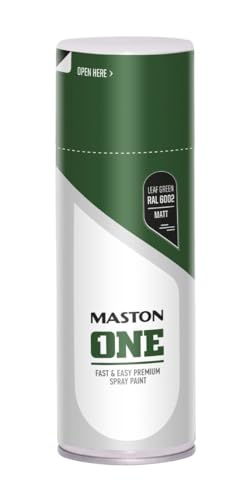MASTON ONE - Sprühfarbe - matt - Laubgrün (RAL 6002) - 400 ml von MASTON