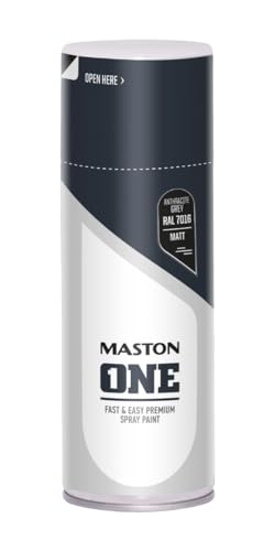 Maston ONE - Sprühlack - matt - anthrazitgrau (RAL 7016) - 400 ml von MASTON