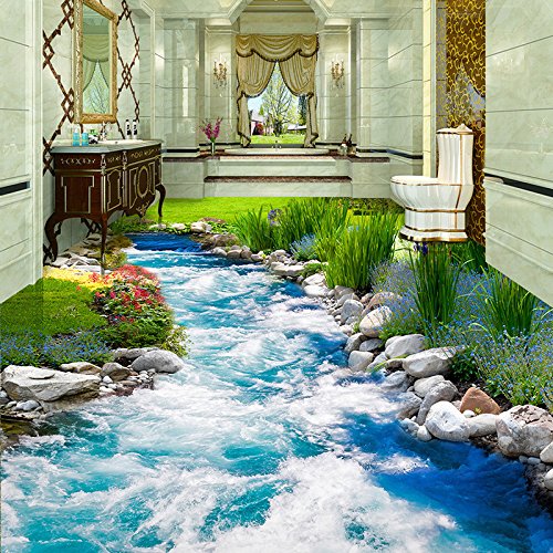 MASTPOINT PVC selbstklebende Fußbodentapete klassisch Wasserfall Landschaft 3D Fliese Wandbild Wohnzimmer Bad wasserdicht Aufkleber MASTPOINT PVC selbstklebende Fußbodentapete klassisch Wasserfall Landschaft 3D Fliese Wandbild Wohnzimmer Bad wasserdicht Aufkleber von MASTPOINT