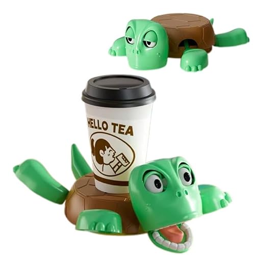 Turtle Cup Holder-Funny Open Eyed Turtle Coaster,3D Printed with The Limbs Rise and Fall and The Expression Face,Gag Gift for a Turtle or Tortoise Lover von MASUCOR